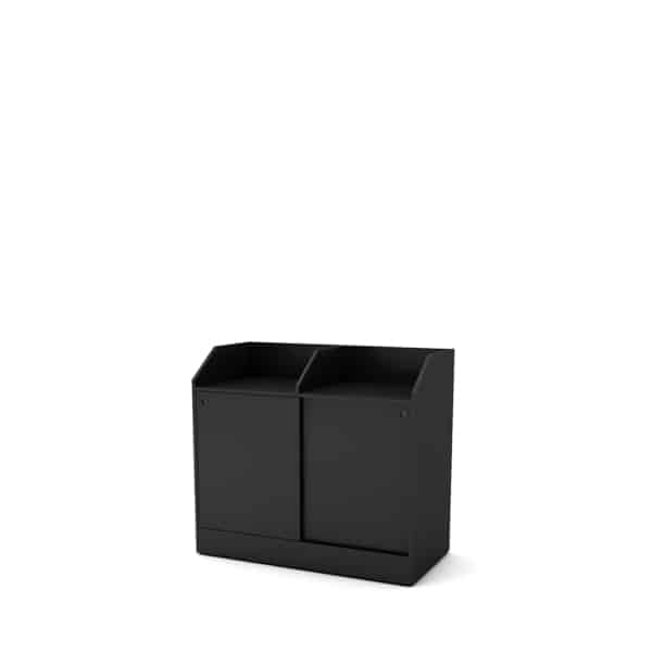 Buffet bas avec portes coulissantes
